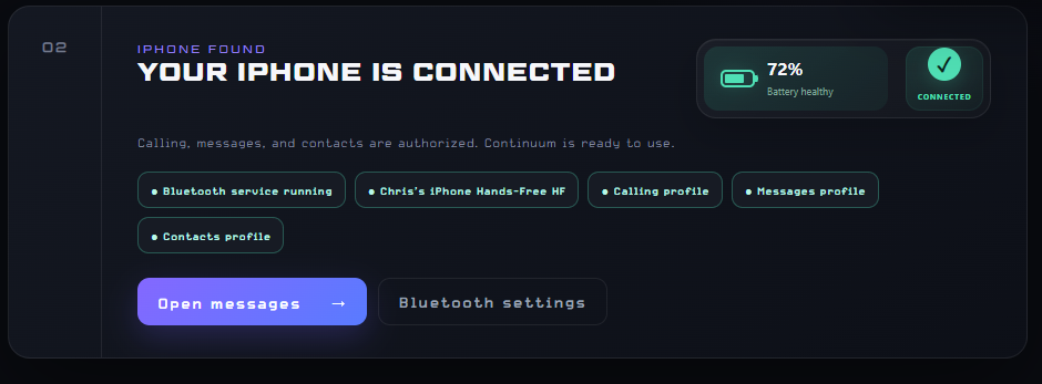 Connection health