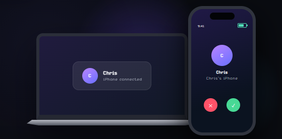 Connected phone and PC